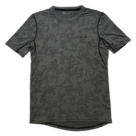 UNDER ARMOUR Gray Black Short Sleeve Athletic Top Small - Picture 8 of 8